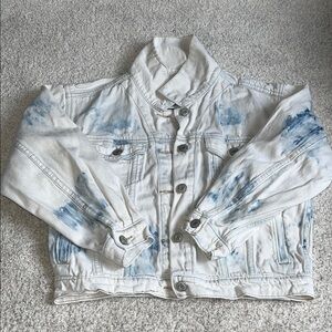 Blue and White Denim Jacket, Gap teen size Large- 10